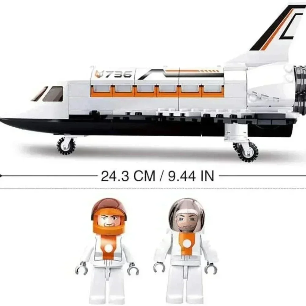 NEW Space Exploration Shuttle Brick Building Playset 231pcs
